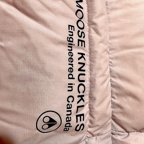 BRAND NEW  "Moose Knuckles" LILAC PUFFY LONG JACKET - Picture 14 of 15